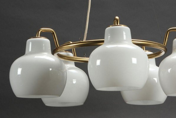 Ring Chandeliers by Vilhelm Lauritzen for Louis Poulsen & Co., 1950s, Set of 2-VVO-678356