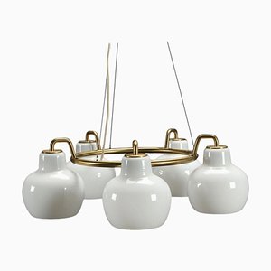 Ring Chandeliers by Vilhelm Lauritzen for Louis Poulsen & Co., 1950s, Set of 2-VVO-678356