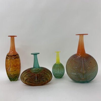 Rio Face Vases by Kjell Engman for Kosta Boda, Sweden, Set of 4-BGP-1325299