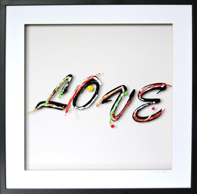 Rita Vandenherrewegen, Love, 2022, Acrylic on Acrylic Glass, Framed-QNR-1353629