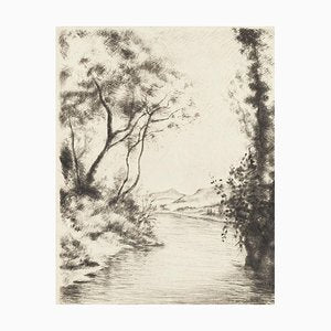 River - Original Lithograph by Marcel Roche - Early XX century Early XX century-ZCI-758088