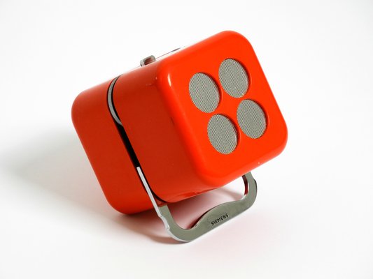 Rk 501 Alpha 2 Legendary Orange Cube Radio by Dario & Mario Bellini for Siemens, Germany, 1968-RR-2042924