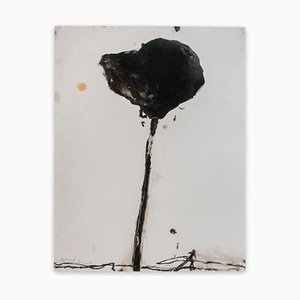 Robert Baribeau, Stem in Black #4, Oil & Charcoal on Paper, 2018-RMD-1443774