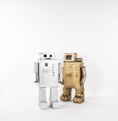 Roboter No. 350 in Golden Cardboard by Philip Lorenz, 2010-VLO-1030687