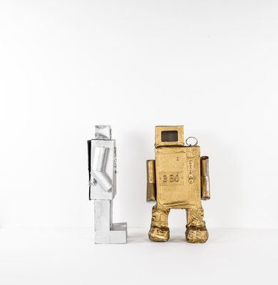 Roboter No. 350 in Golden Cardboard by Philip Lorenz, 2010-VLO-1030687