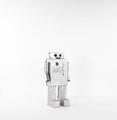 Roboter No. 351 in Silver Cardboard by Philip Lorenz, 2010-VLO-1030690