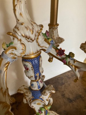 Rocaille Porcelain Candelabra from KPM Berlin-OZS-1343792