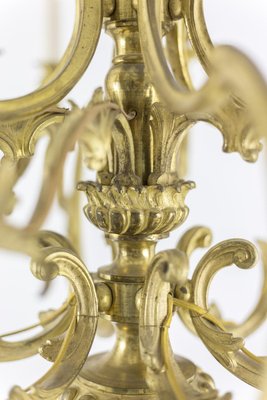 Rocaille Style Chandelier in Gilt Bronze, 1880s-CEJ-672360