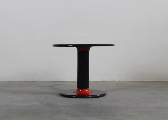 Rocchettone Wood Round Side Table by Ettore Sottsass for Poltronova, Italy, 1964-IVC-1359087