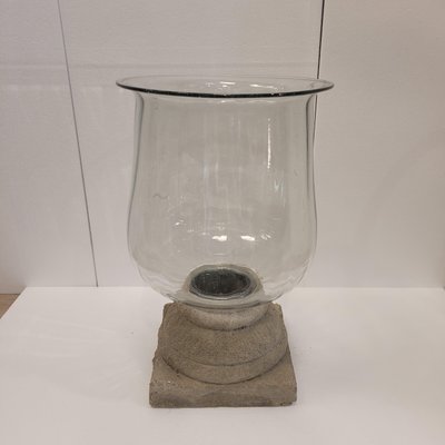 Rock and Blown Glass Candleholder, France, 1990s-NUC-2041743