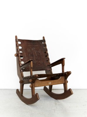 Rocking Chair by Angel I. Pazmino for Muebles de Estilo, Ecuador, 1970s-XE-1444495