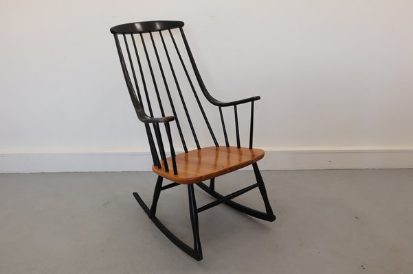 Rocking Chair by L. Larsson, Sweden, 1960s-JWH-1028346