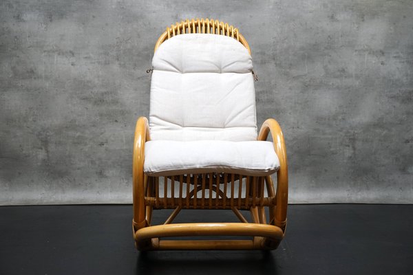 Rocking Chair in Bamboo, Italy, 1970s-CIP-1742797