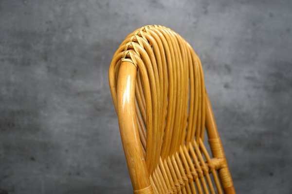 Rocking Chair in Bamboo, Italy, 1970s-CIP-1742797