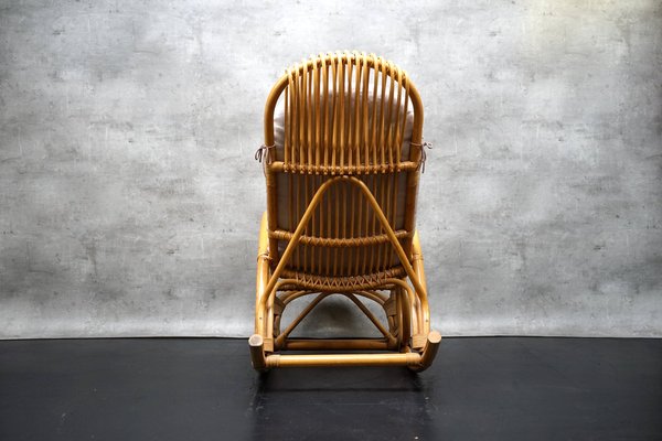 Rocking Chair in Bamboo, Italy, 1970s-CIP-1742797