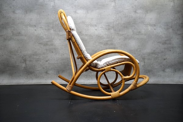 Rocking Chair in Bamboo, Italy, 1970s-CIP-1742797