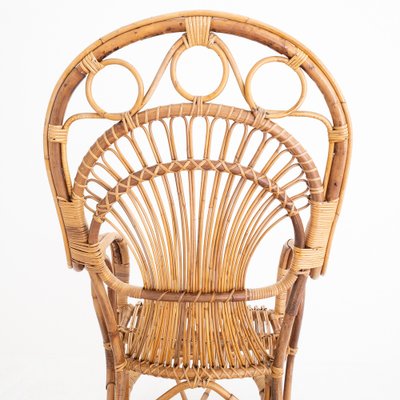 Rocking Chair in Bamboo, Italy, 1970s-UPW-1736423