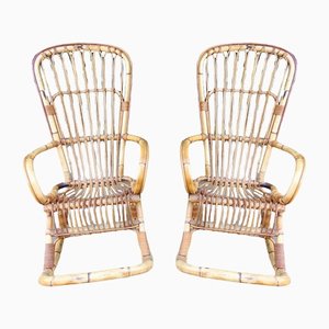 Rocking Chair in Bamboo, Set of 2-GZF-1338299