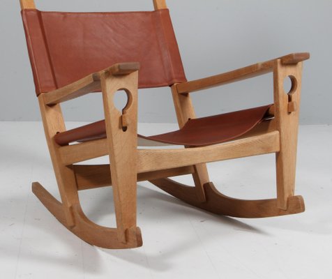 Rocking Lounge Chair attributed to Hans J. Wegner for Getama, 1970s-HJB-1819619