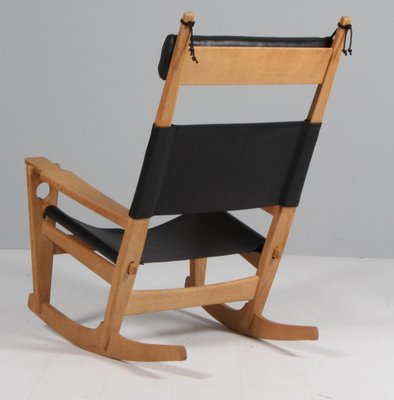 Rocking Lounge Chair attributed to Hans J. Wegner for Getama, 1970s-HJB-1819620