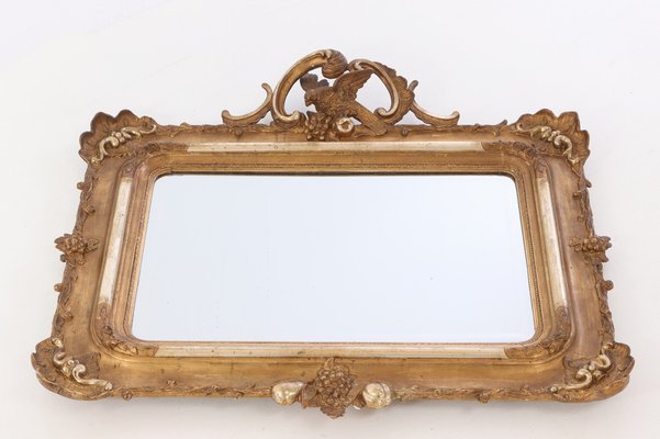 Rococo Gilt Mirror, Sweden, 1860s-VAP-1705608