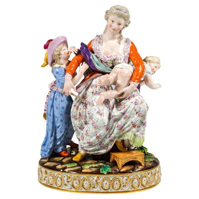 Rococo Love and Indulgence Figurine Group by J.C. Schönheit for Meissen, 1840s-EMT-1804722