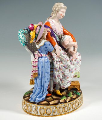 Rococo Love and Indulgence Figurine Group by J.C. Schönheit for Meissen, 1840s-EMT-1804722