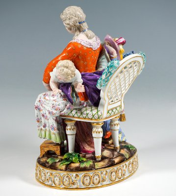 Rococo Love and Indulgence Figurine Group by J.C. Schönheit for Meissen, 1840s-EMT-1804722