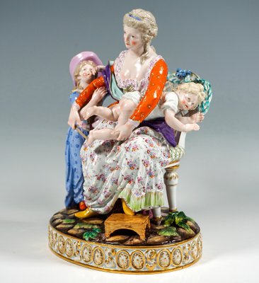 Rococo Love and Indulgence Figurine Group by J.C. Schönheit for Meissen, 1840s-EMT-1804722