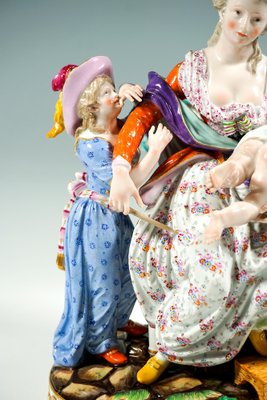 Rococo Love and Indulgence Figurine Group by J.C. Schönheit for Meissen, 1840s-EMT-1804722