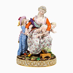 Rococo Love and Indulgence Figurine Group by J.C. Schönheit for Meissen, 1840s-EMT-1804722