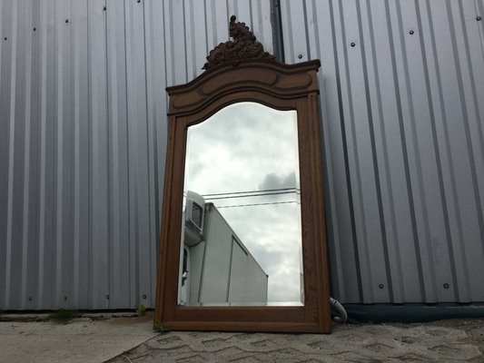 Rococo Style Carved Oak Mirror, 1920s-WQQ-695001