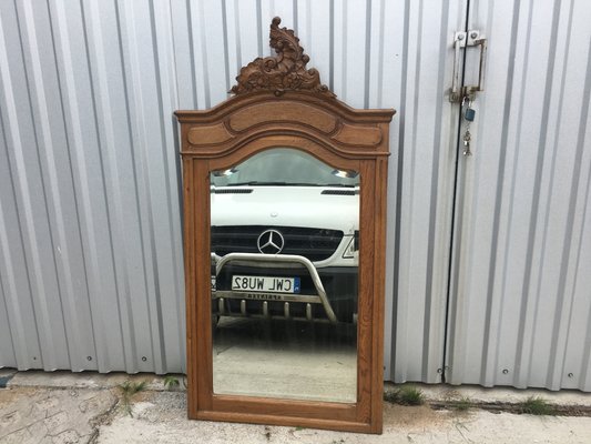 Rococo Style Carved Oak Mirror, 1920s-WQQ-695001