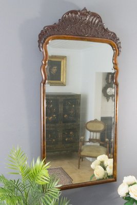 Rococo Style Carved Wooden Mirror, 1930s-KEG-711658