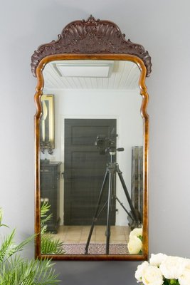 Rococo Style Carved Wooden Mirror, 1930s-KEG-711658