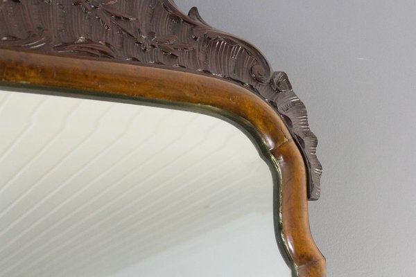 Rococo Style Carved Wooden Mirror, 1930s-KEG-711658