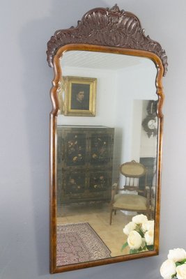 Rococo Style Carved Wooden Mirror, 1930s-KEG-711658