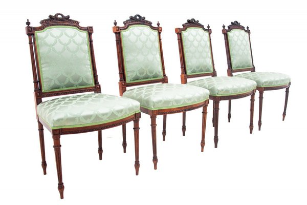 Rococo Style Chairs, France, Set of 4-BXB-1736103