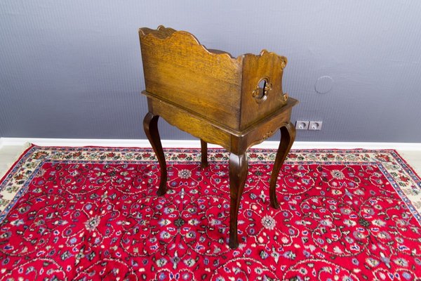 Rococo Style Oak Nightstand or Side Table, 1930s-KEG-887619