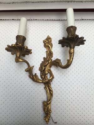 Rococo Style Wall Sconce, 1950s-WQQ-666036