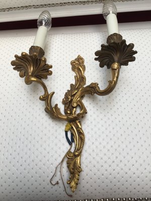 Rococo Style Wall Sconce, 1950s-WQQ-666036