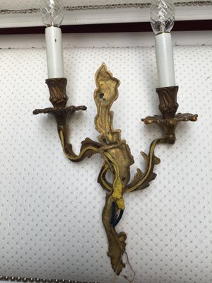 Rococo Style Wall Sconce, 1950s-WQQ-666036