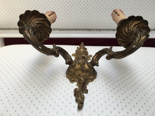 Rococo Style Wall Sconce, 1950s-WQQ-666017