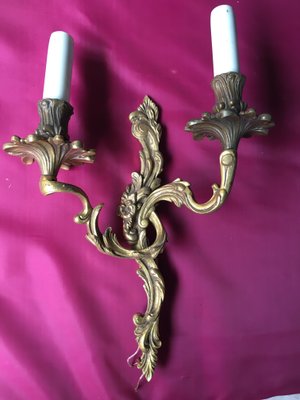 Rococo Style Wall Sconce, 1950s-WQQ-666036