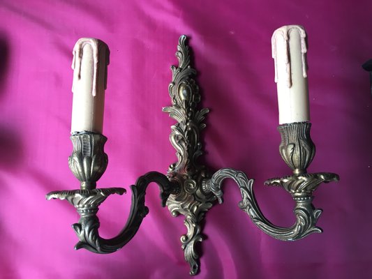 Rococo Style Wall Sconce, 1950s-WQQ-666017