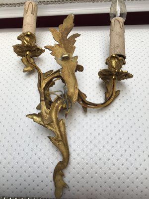 Rococo Style Wall Sconce, 1960s-WQQ-666044