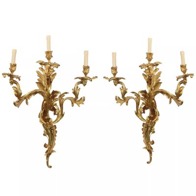 Rococo Style Wall Sconces, Set of 2-WMV-1129911