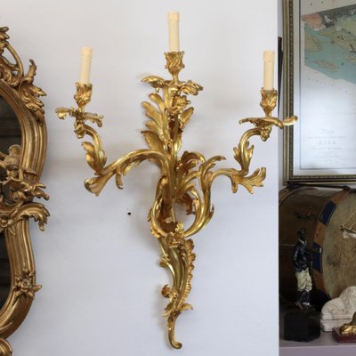 Rococo Style Wall Sconces, Set of 2-WMV-1129911