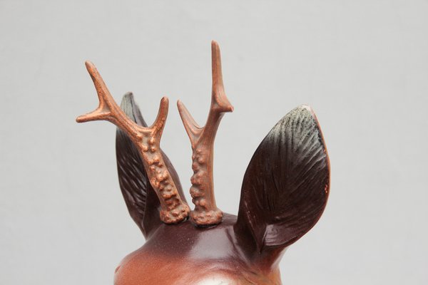 Roebuck in Ceramic by Heissner, 1950s-DUM-1742646