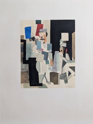 Roger De La Fresnaye, Cubist Composition, Color Lithograph, 1968-NRC-2042065